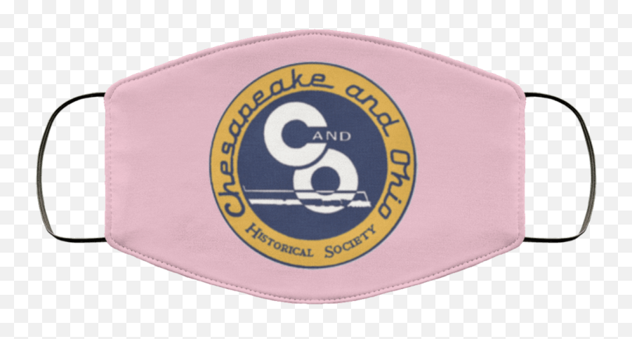 Chesapeake And Ohio Railway Logo Face Mask - Pink One Size Emoji,Custom Face Mask With Logo