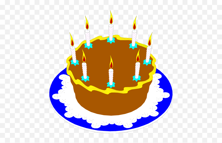 Birthday Cake Clip Art Happy Birthday - Birthday Cake Clip Art Emoji,Cake Clipart
