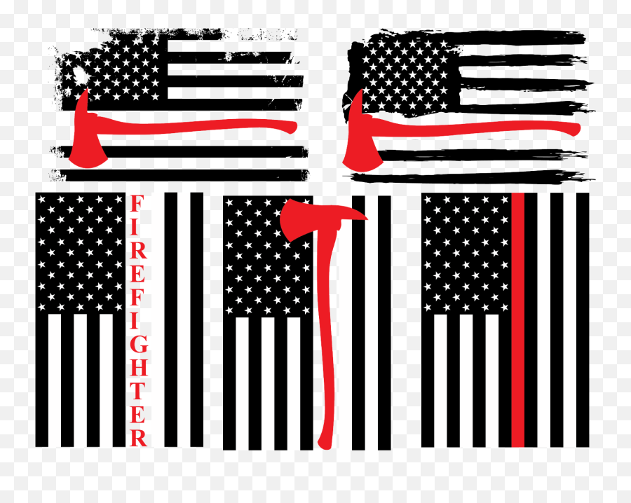 Distressed Firefighter Bundle Flag Svgfire Department Svg Emoji,Distressed American Flag Png