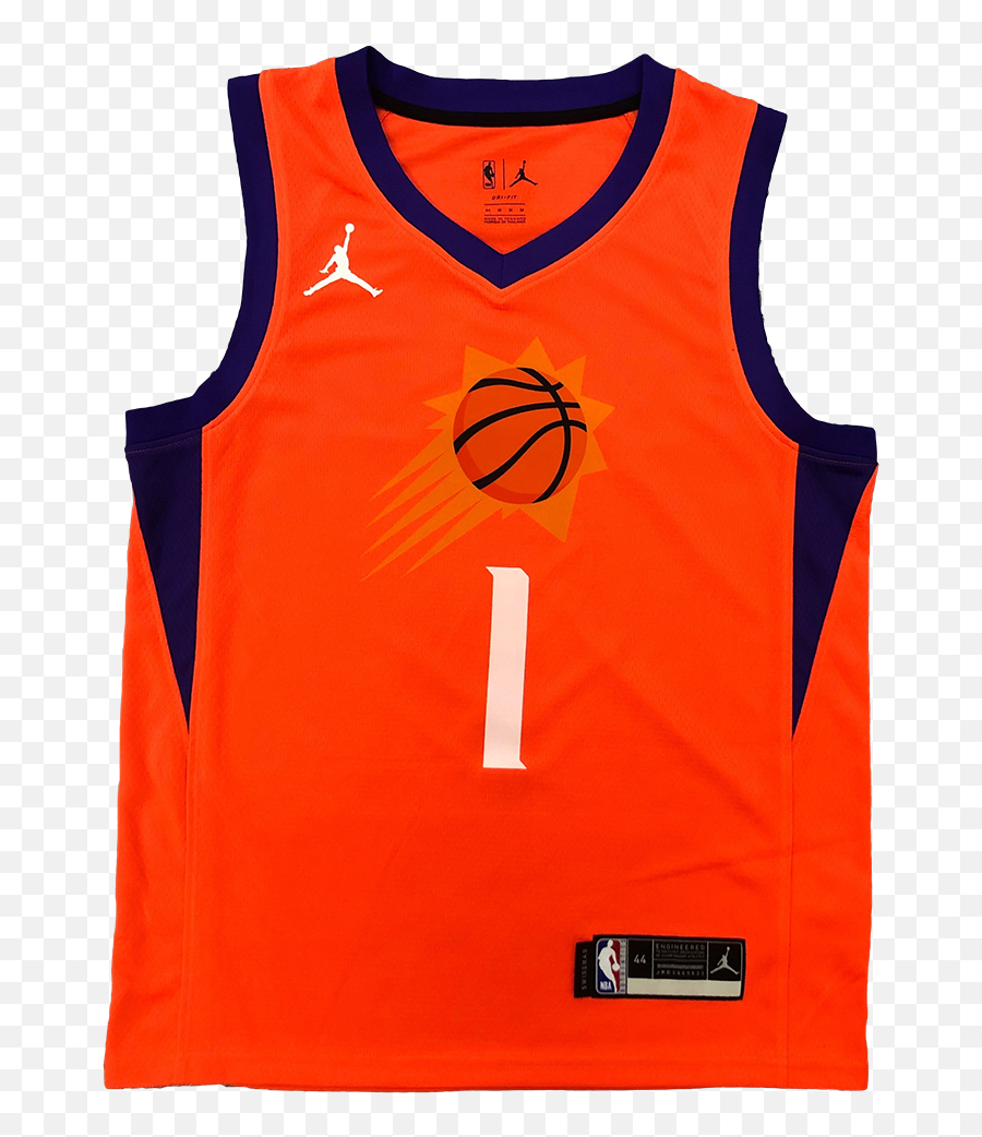 Phoenix Suns Devin Booker 1 Jordan Orange 202021 Swingman Emoji,Phoenix Suns Logo Png