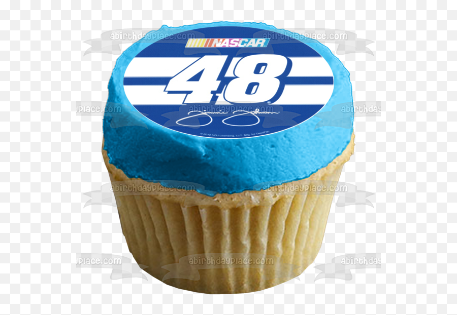 Nascar Jimmie Johnson 48 Logo Edible Cake Topper Image Abpid05318 Emoji,48 Logo