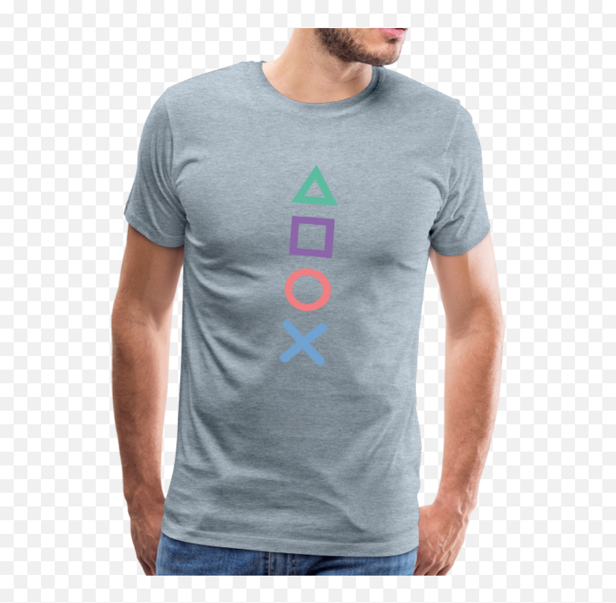 Playstation Gamer Console Symbols Mens Graphic Tee U2013 Offbeet Emoji,Playstation Logo Shirt