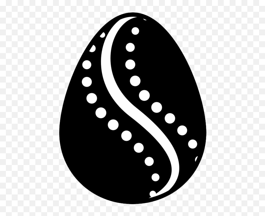 Black Easter Egg Png File Transparent Png Image - Pngnice Emoji,Easter Eggs Clipart Black And White