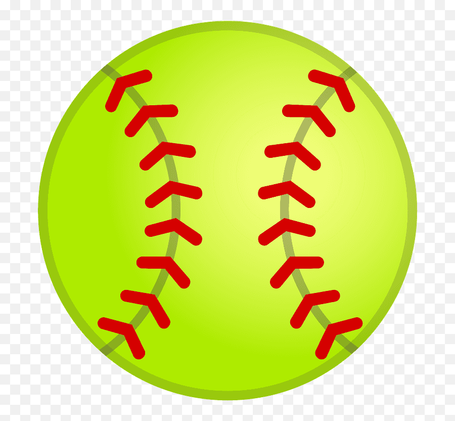 Softball Emoji Clipart Gratis Download Creazilla - Pelota De Softball Dibujo,Softball Clipart
