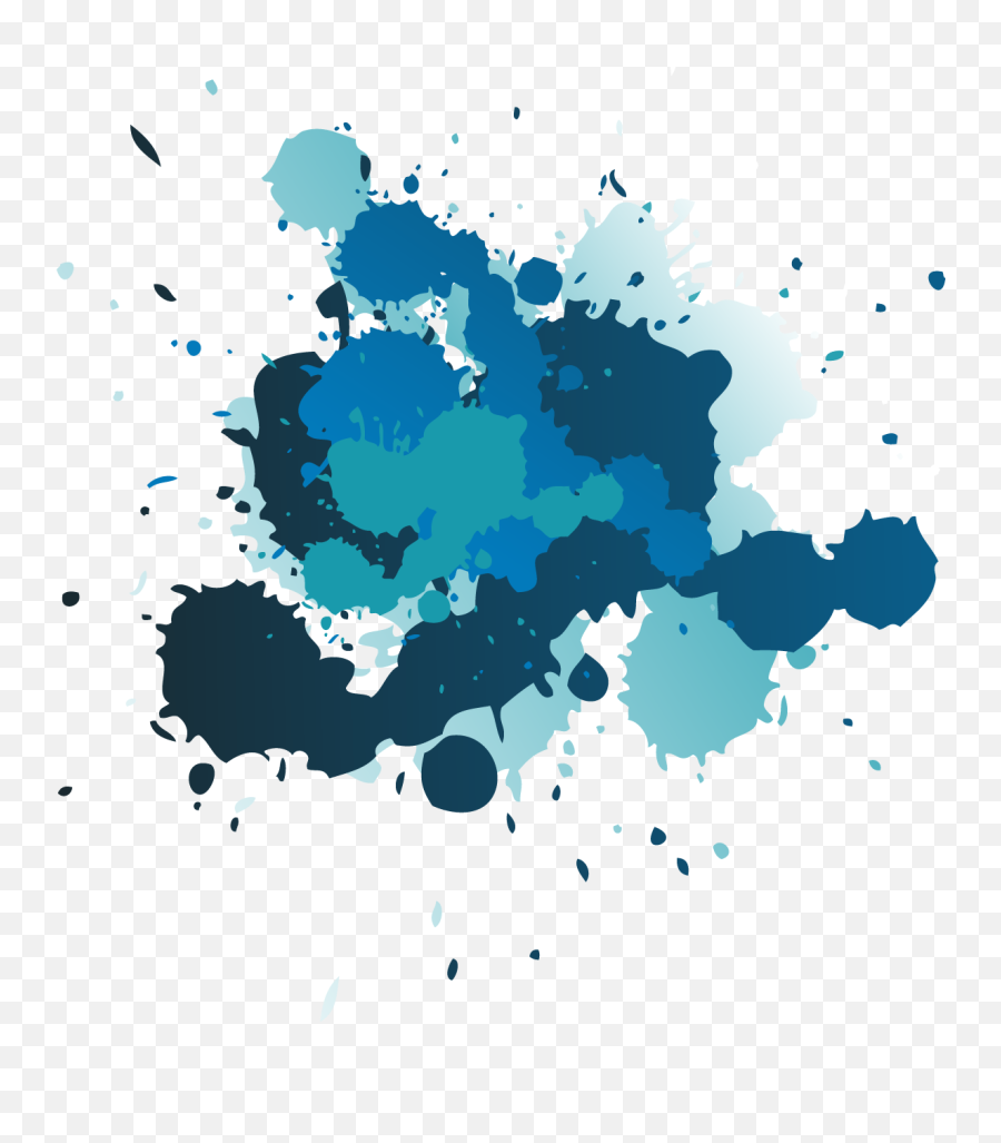 Download Splat - Blue Paint Splash Png Png Image With No Splash Paint Splatter Png Emoji,Paint Splatter Png
