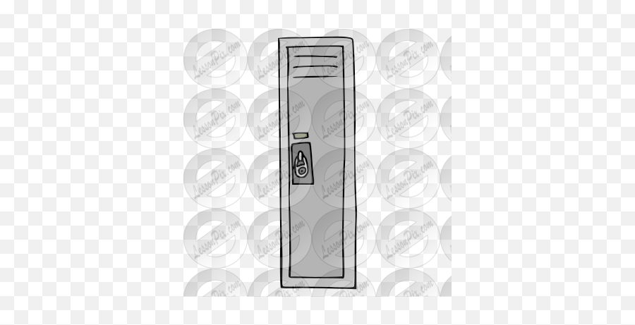 Locker Picture For Classroom Therapy - Vertical Emoji,Locker Clipart