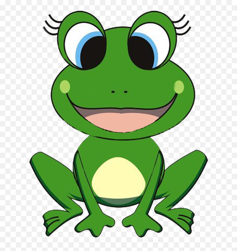 Cartoon Frogs Pics Group Girl Clip Art - Frog Cartoon Png Transparent Emoji,Frogs Clipart