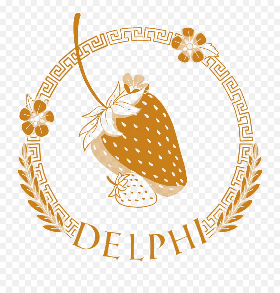 Delphi Strawberry Service - Fresh Emoji,Camp Half Blood Logo