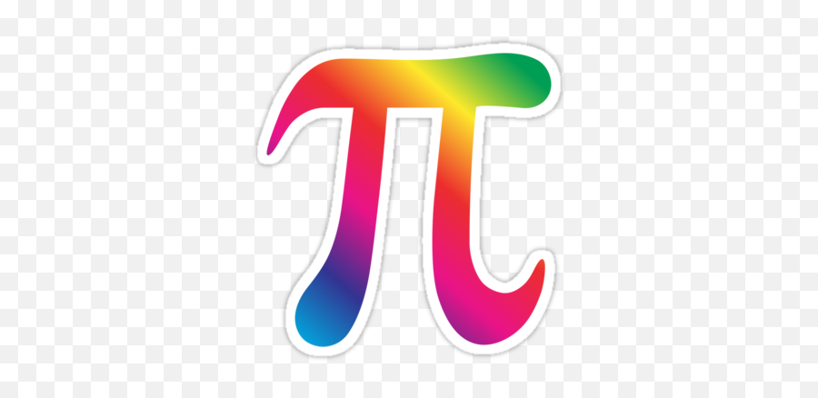 Colorful Pi Symbol Sticker - Pi Symbol Emoji,Pi Logo