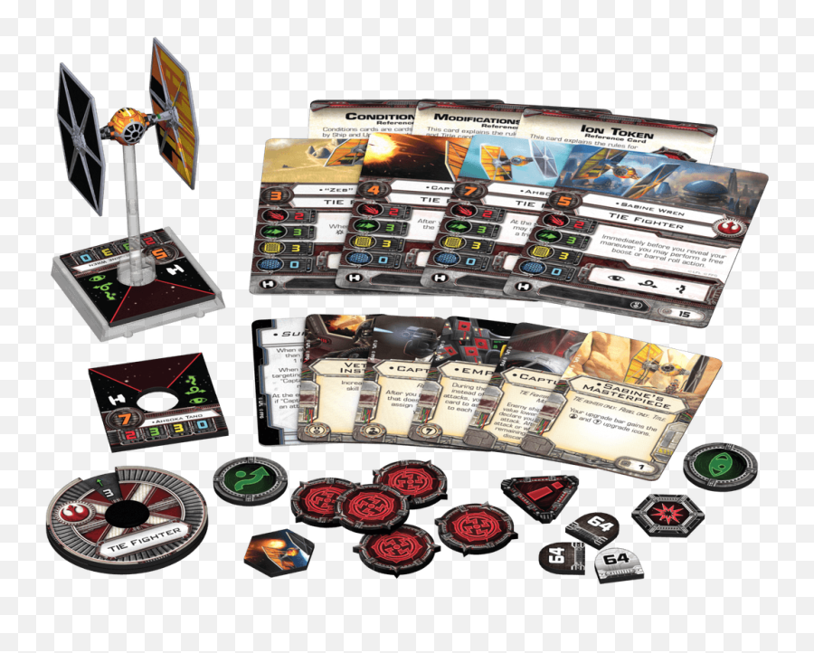Star Wars X - Wing Miniatures Game Sabineu0027s Tie Fighter Expansion Pack X Wing Alpha Class Star Wing Emoji,Tie Fighter Png