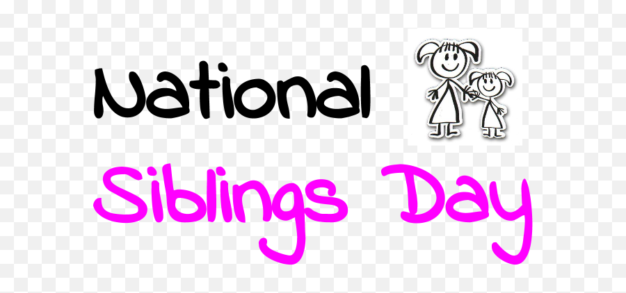 Siblings Day - Wishes National Siblings Day 2021 Emoji,Brothers And Sisters Clipart