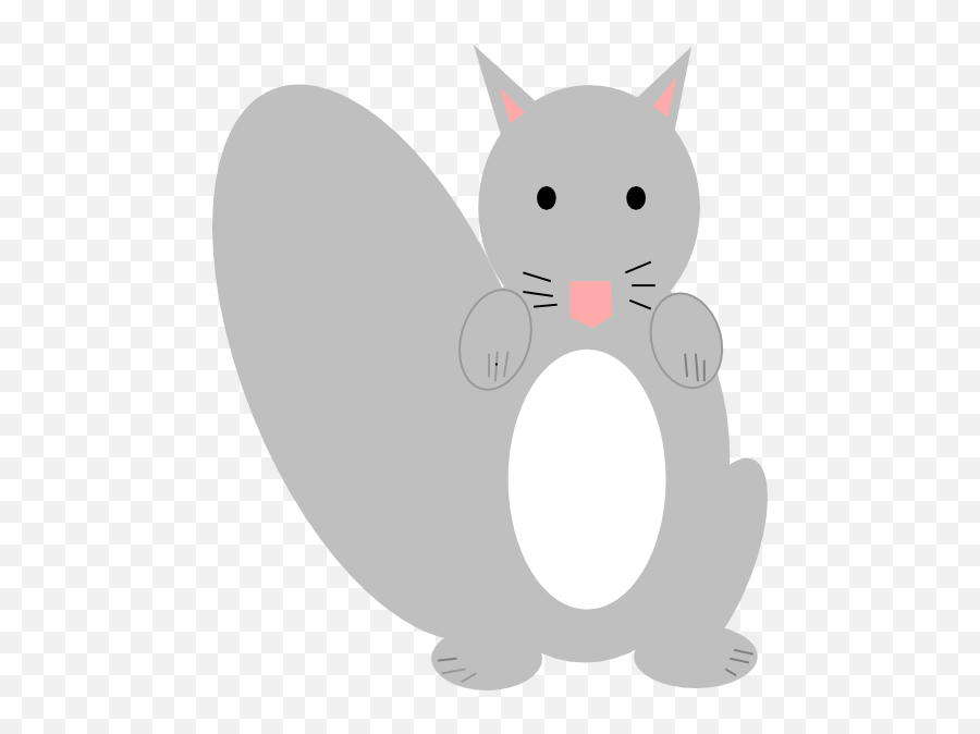 Squirrel Silhouette - Squirrel Clip Art At Clker Emoji,Squirrel Clipart Black And White