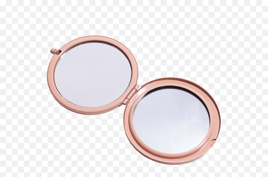 Pink Compact Mirror Design Emoji,Mirror Transparent