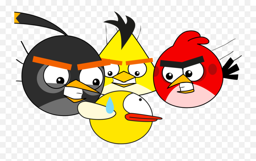 Free Png Download Flappy Bird And Angry - Drawing Bird Angry Birds Emoji,Angry Birds Png