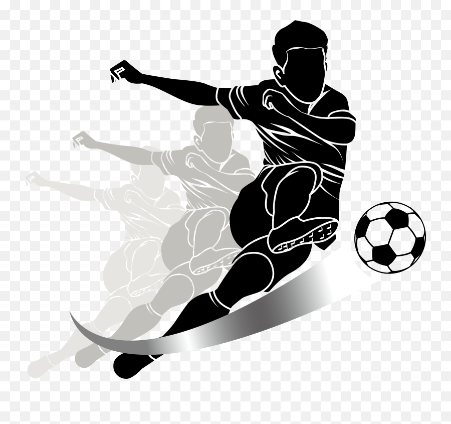 Player Football Sport Kick Free - Transparent Background Soccer Player Clipart Emoji,Football Player Clipart