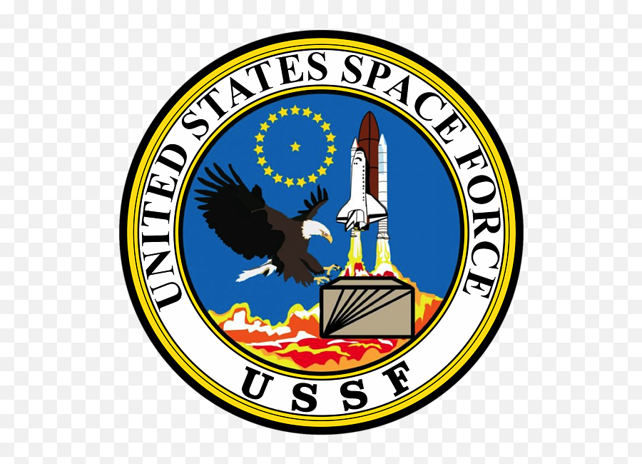 Us Space Force Art Ussf Emblem Logo - House Of Representatives Logo Philippines Emoji,Space Force Logo