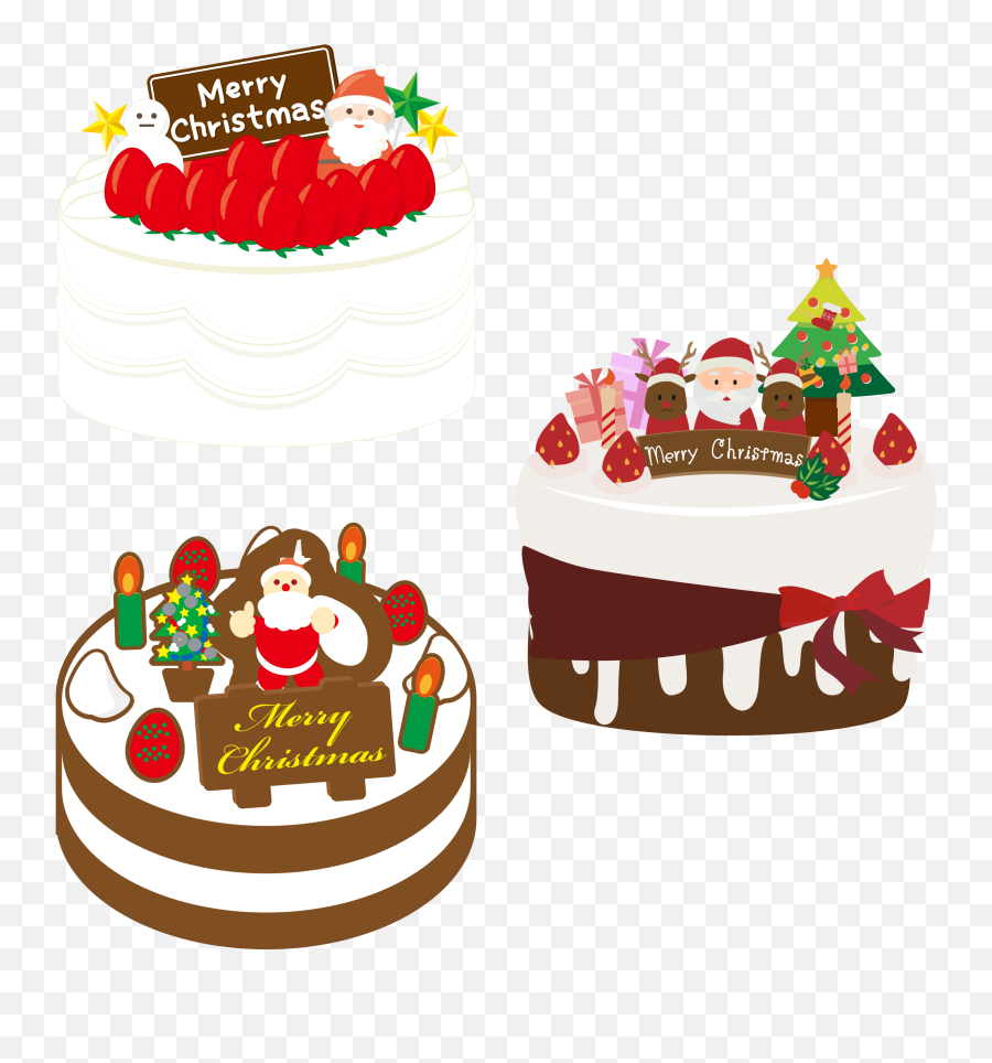 Library Of Christmas Cake Png Library - Christmas Cake Clipart Emoji,Cake Clipart