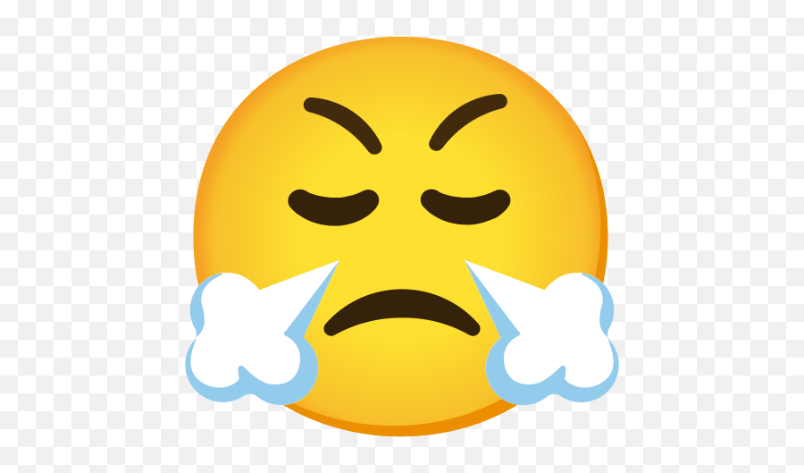 Angry Face Sniffling Emoji,Angry Face Emoji Png