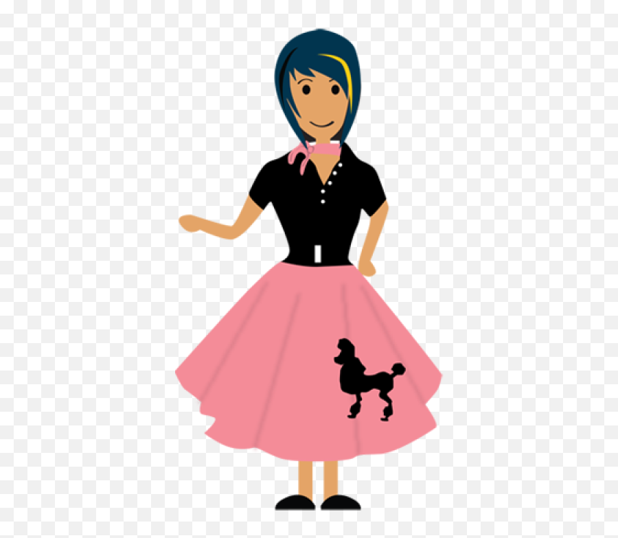 Download Free Png Poodle - Skirtgirl1png Dlpngcom Emoji,Poodle Skirt Clipart