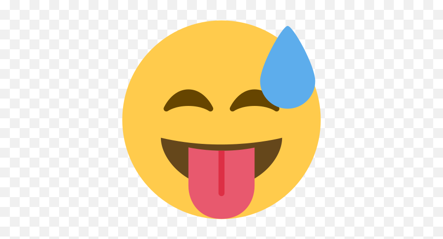 Emoji Remix On Twitter Stuck Out Tongue Sweat,Sweat Emoji Png