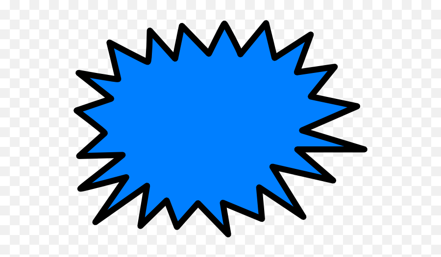 Burst Clipart Blue Starburst Picture - Sun Burst Clip Art Emoji,Starburst Clipart