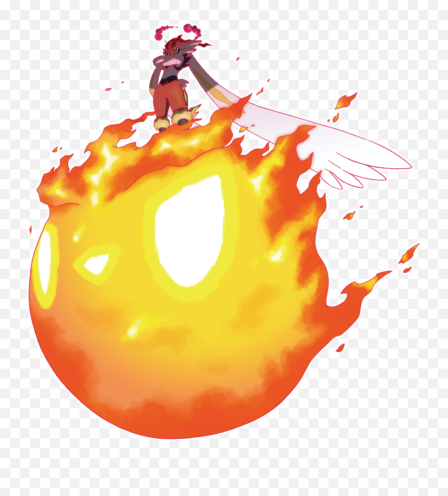 Gigantamax Cinderace Stands On Top Of A Fireball Render - Gigantamax Cinderace Emoji,Fireball Png
