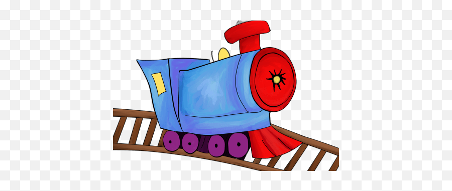 Vector Black And White Choo Choo Train - Train On The Rail Clip Art Emoji,Train Clipart Black And White
