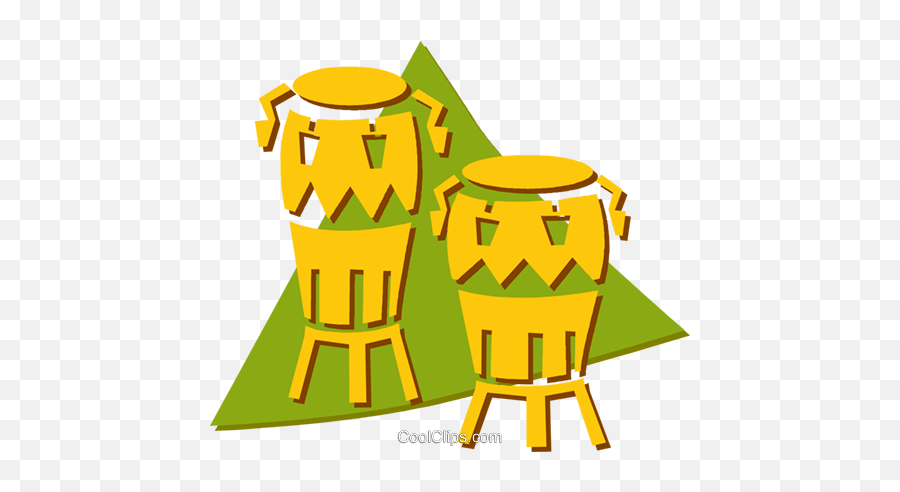 Bongo Drums Royalty Free Vector Clip Art Illustration - Latin Percussion Emoji,Drums Clipart