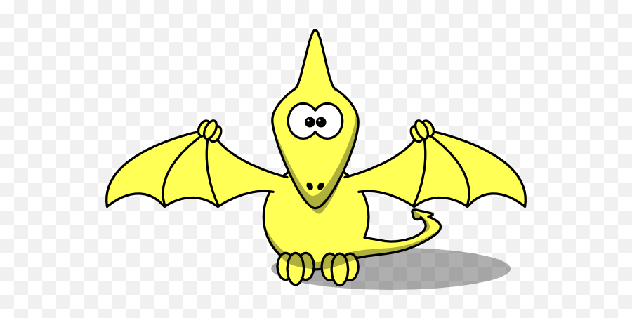Yellow Pterodactyl Clip Art At Clker - Pterodactyl Clipart Emoji,Pterodactyl Png