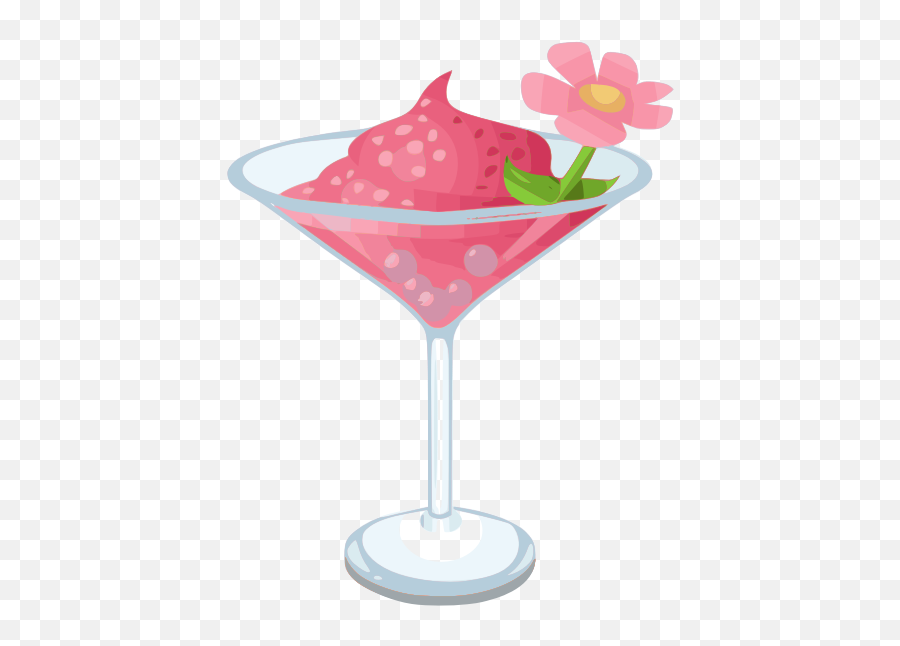 Download Pink Lady Cocktail Vector Clip - Clipart Pink Cocktail Glass Emoji,Cocktails Png