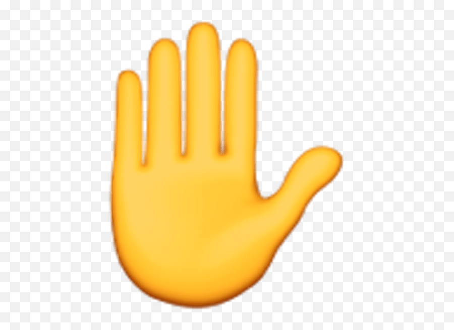 Transparent Background Hand Emoji - Raised Hand Emoji,Hand Transparent Background