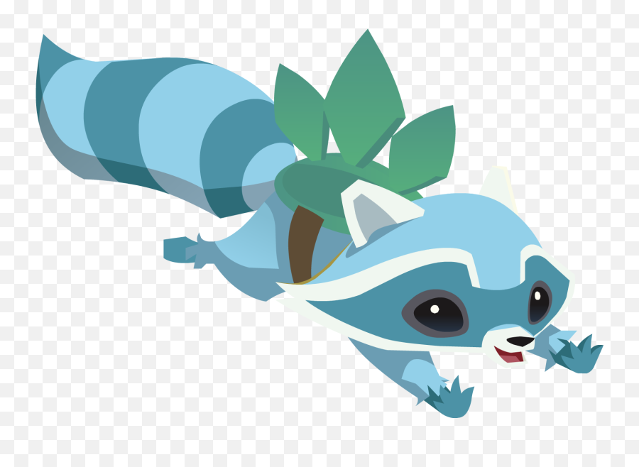Blue Raccoon - Animal Jam Raccoon Png Emoji,Animal Jam Logo