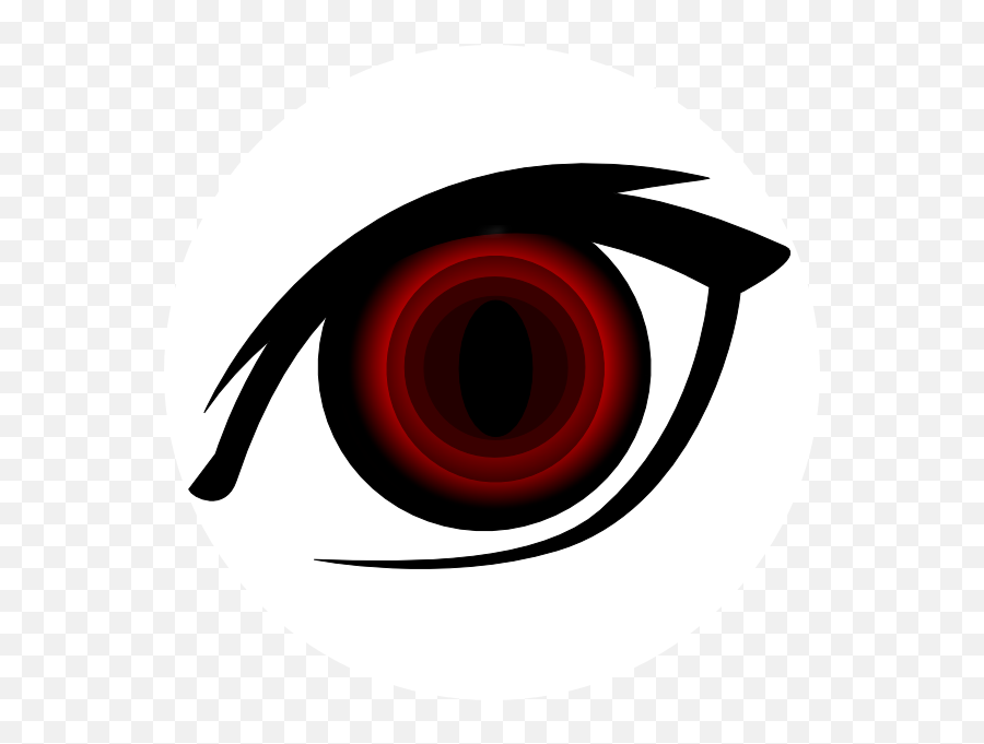 Anime Red Eye Png Png - Red Cat Eyes Cartoon Emoji,Cartoon Eye Png
