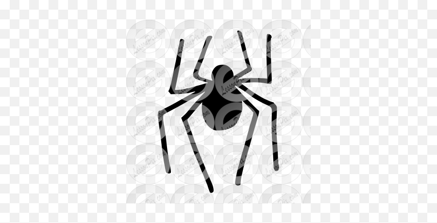 Spider Outline For Classroom Therapy - Southern Black Widow Emoji,Spider Clipart Black And White