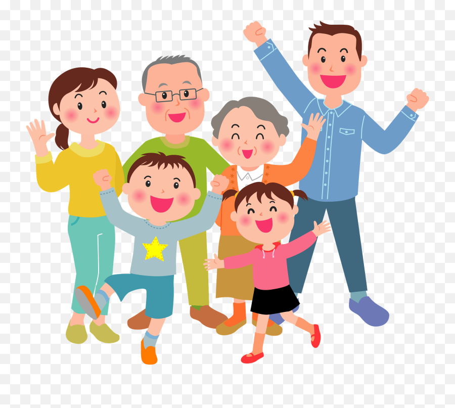 Three Generation Family Clipart Free Download Transparent - Social Group Emoji,Family Clipart