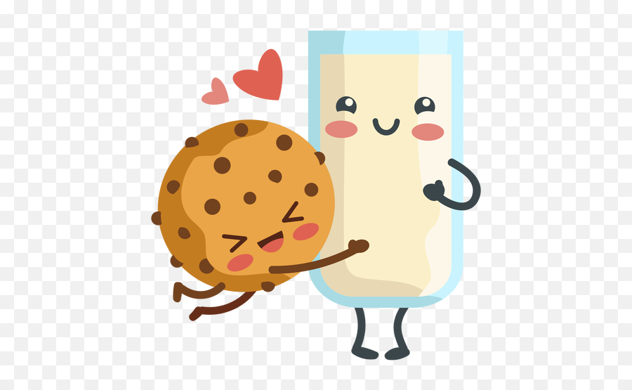 Cookie Milk Lovers - Transparent Png U0026 Svg Vector File Dibujo Galleta Y Leche Emoji,Milk Transparent Background