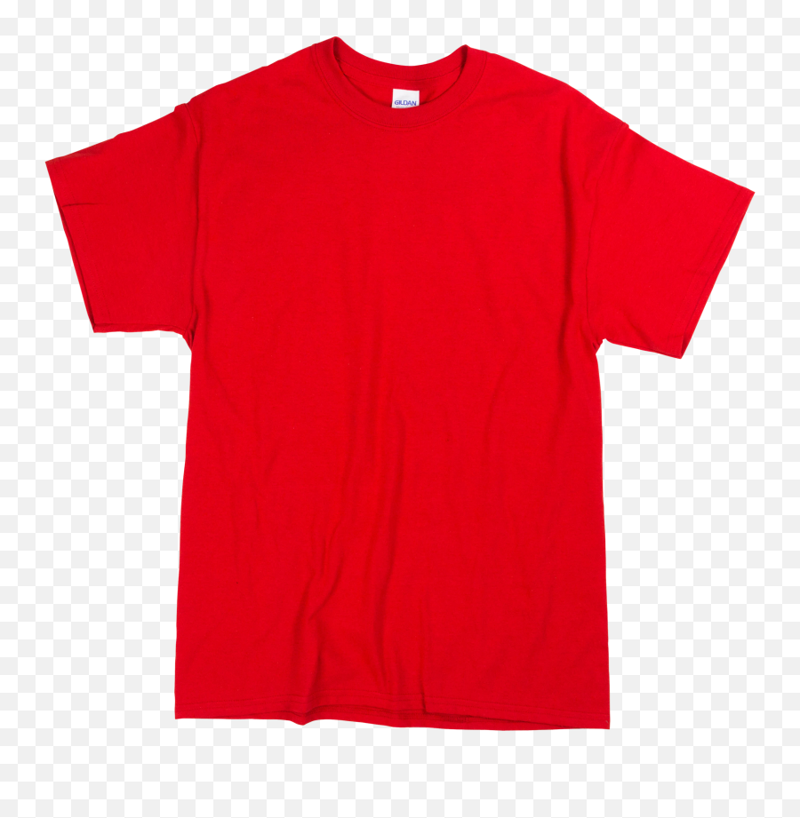 Red Cotton Shirt - Red Tshirt Png Gildan Emoji,Red Shirt Png