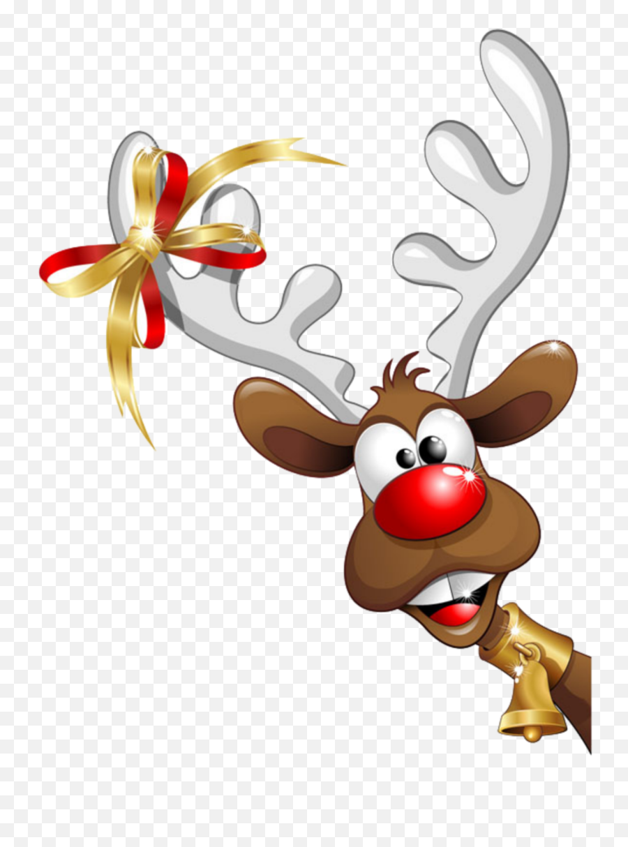 Transparent Png Image - Christmas Deer Png Emoji,Funny Christmas Clipart