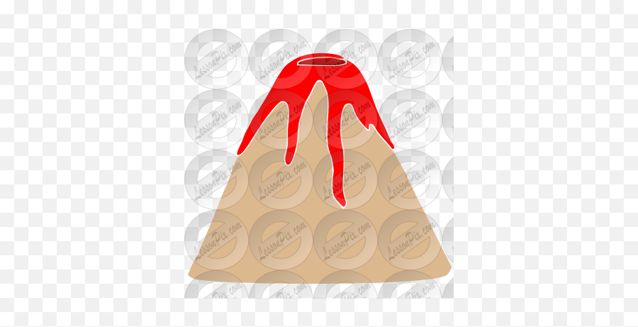 Volcano Stencil For Classroom Therapy - Illustration Emoji,Volcano Clipart