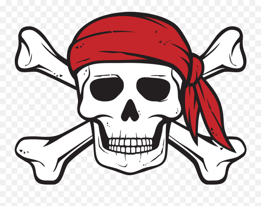 Pirate Skull Clipart Transparent Emoji,Pirate Skull Clipart