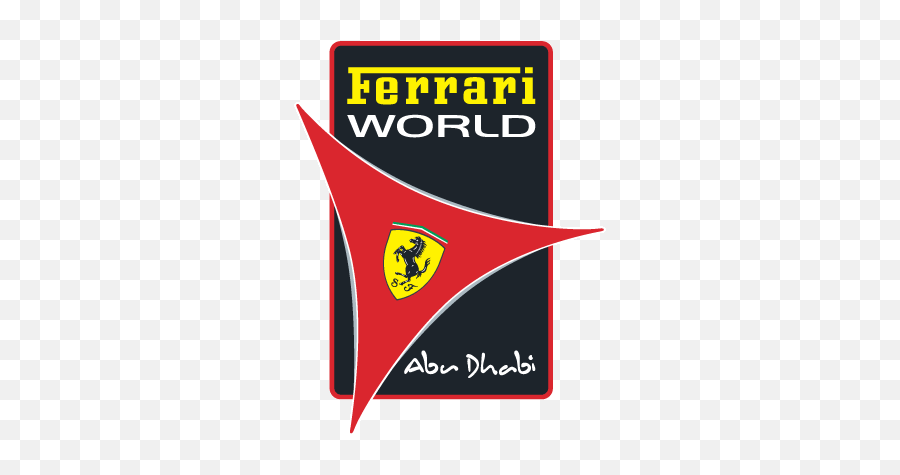 Ferrari World Abu Dhabi Logo Vector - Ferrari Abu Dhabi Logo Emoji,World Logo