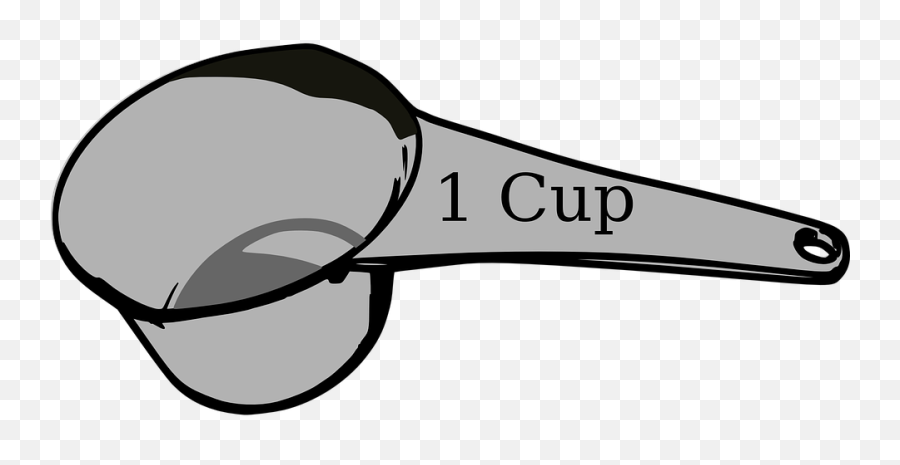 1 Cup Measuring Cup Clip Art - Measuring 1 Cup Clipart Emoji,Cup Clipart