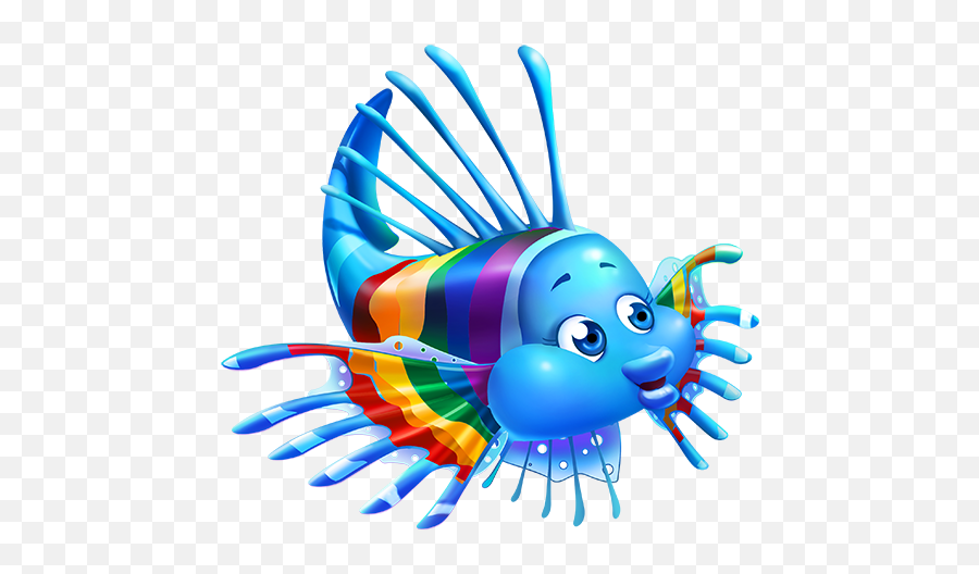 Fin Fun Ranbow Reef Mermaid Tail - Cartoon Rainbow Fish Clipart Emoji,Mermaid Tail Clipart