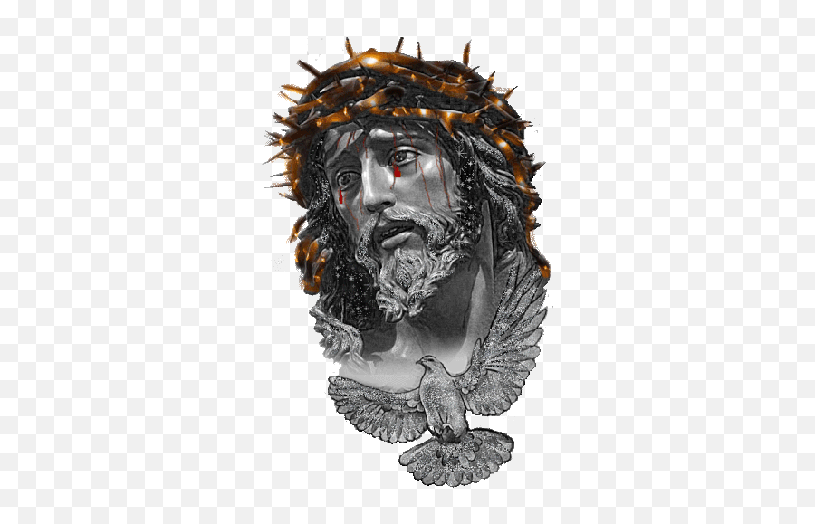 Jesus Thorn Crown Sticker - Jesus Thorn Crown Sad Discover Emoji,Crown Of Thorns Transparent
