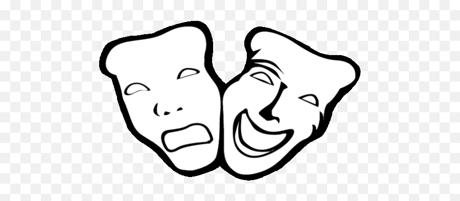 Free Printable Drama Masks Clipart - Free To Use Clip Art Emoji,Drama Masks Black And White Clipart