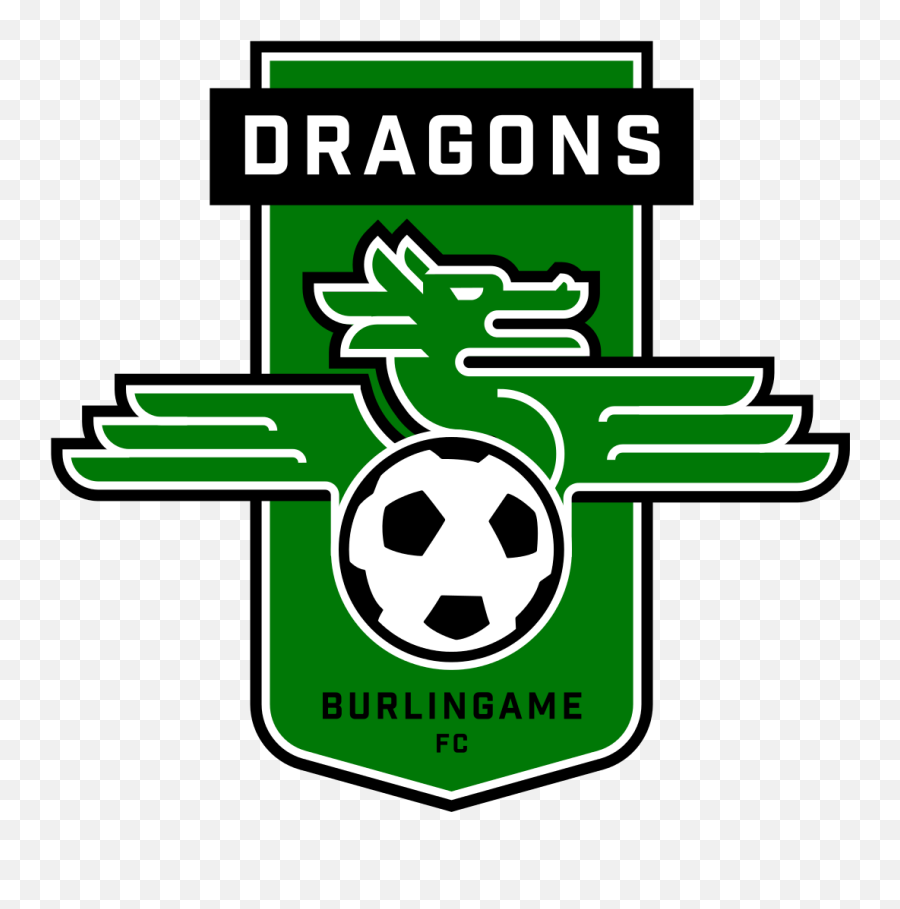 Burlingame Dragons Soccer Logo Football Logo Logo Dragon Emoji,Football Logo Design