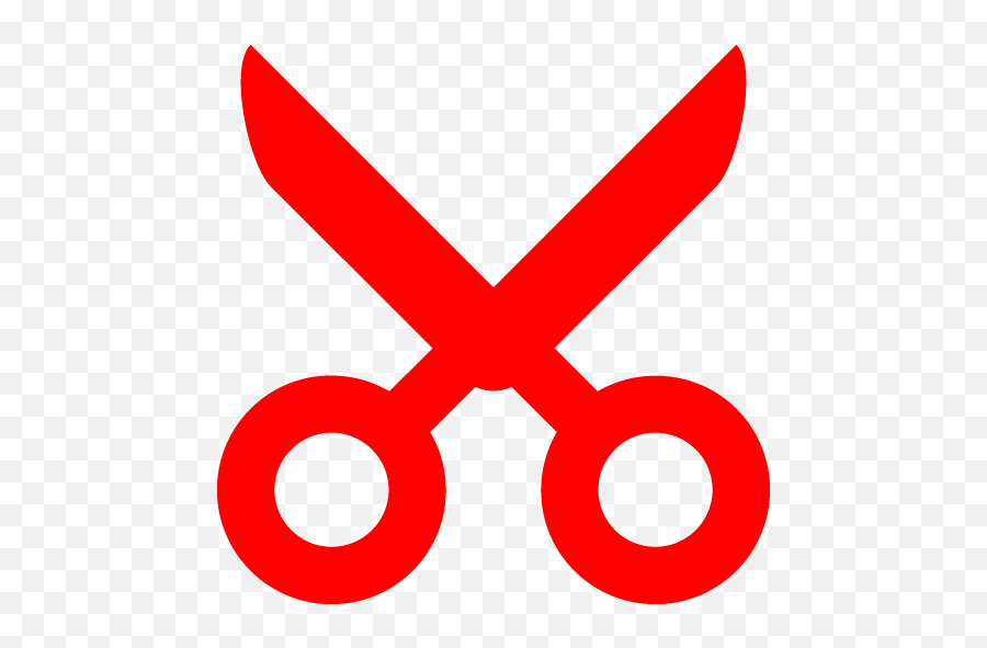 Red Scissors 3 Icon - Free Red Scissors Icons Emoji,Transparent Scissors