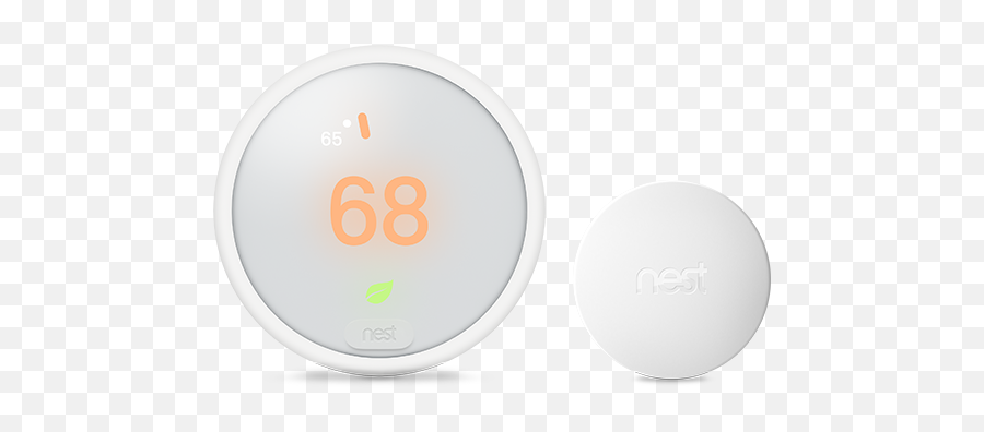 Download Nest Thermostat E With Temperature Sensor - Circle Emoji,Thermostat Png