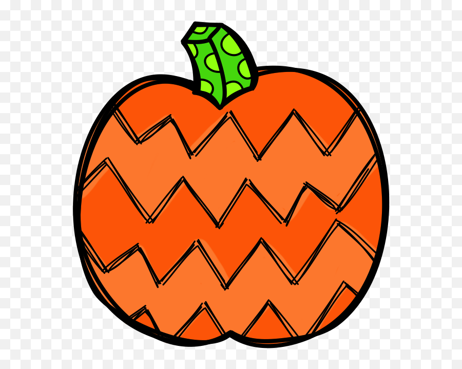 Pumpkin Vector Png - I Heart Second By The Think Aloud Patterned Pumpkin Clipart Emoji,Think Clipart