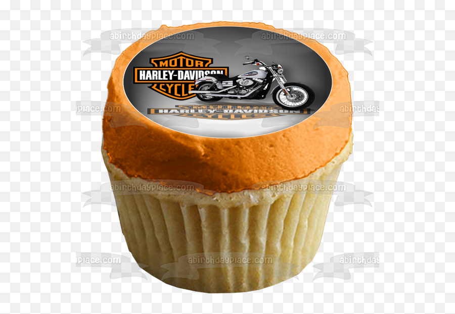 Harley - Davidson Logo Silver Motorcycle Edible Cake Topper Image Abpid28002 Birthday Cake Sean Connery Bond Emoji,Harley Davidson Logo